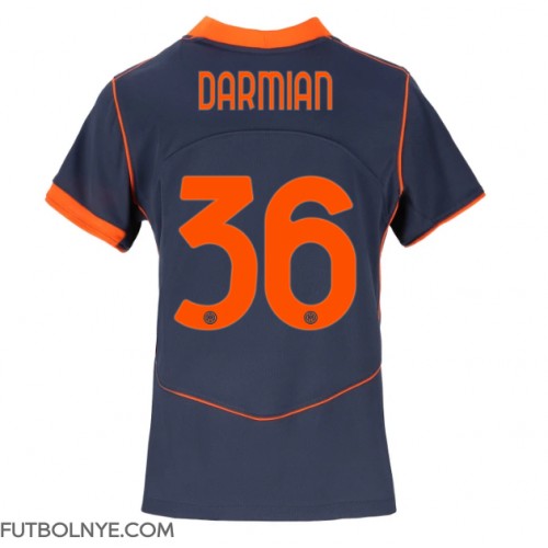 Camiseta Inter Milan Matteo Darmian #36 Tercera Equipación para mujer 2025-26 manga corta
